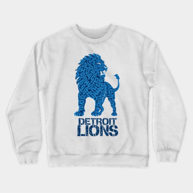 Detroit Lions Crewneck Sweatshirt by TshirtMA